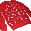 Funny Bones Sweatshirt Side Red/White